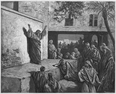 Micha ermahnt die Israeliten zur Reue von Gustave Dore